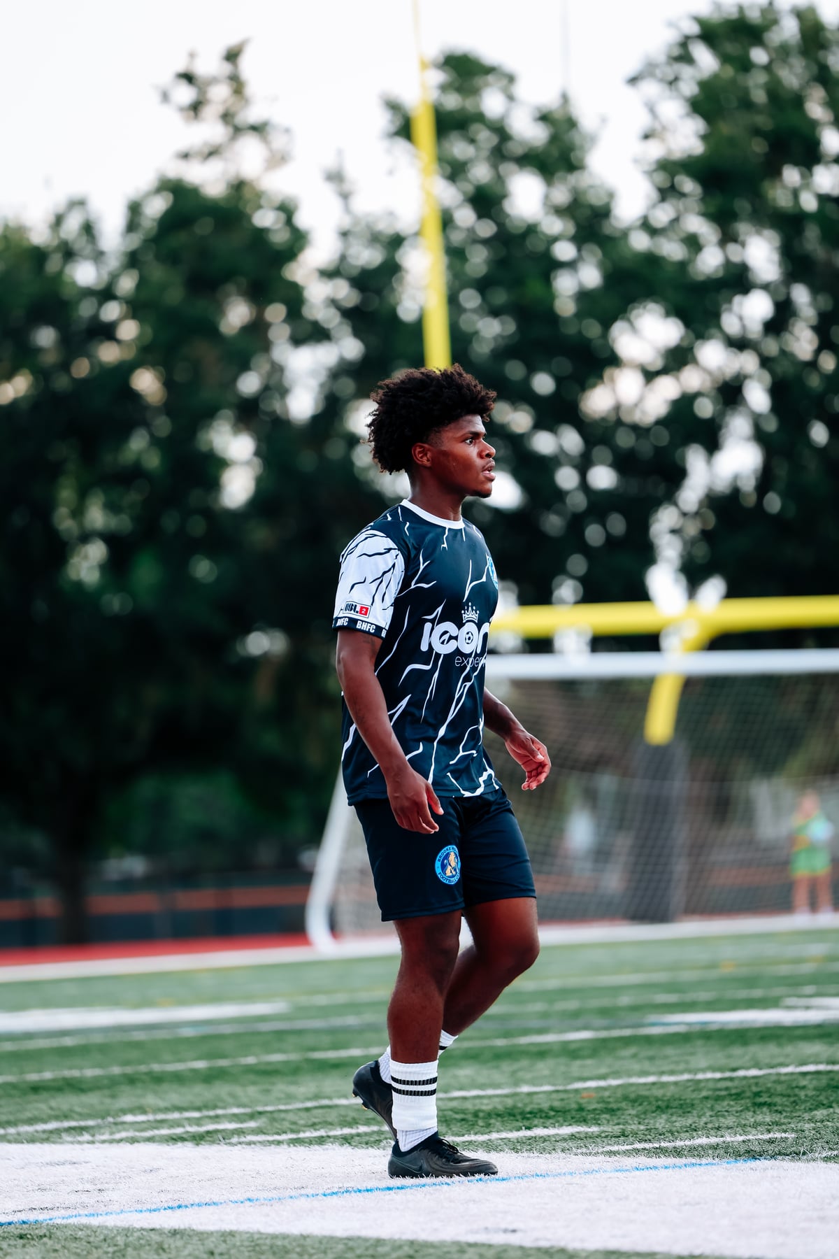 Brooke House FC men's player in action