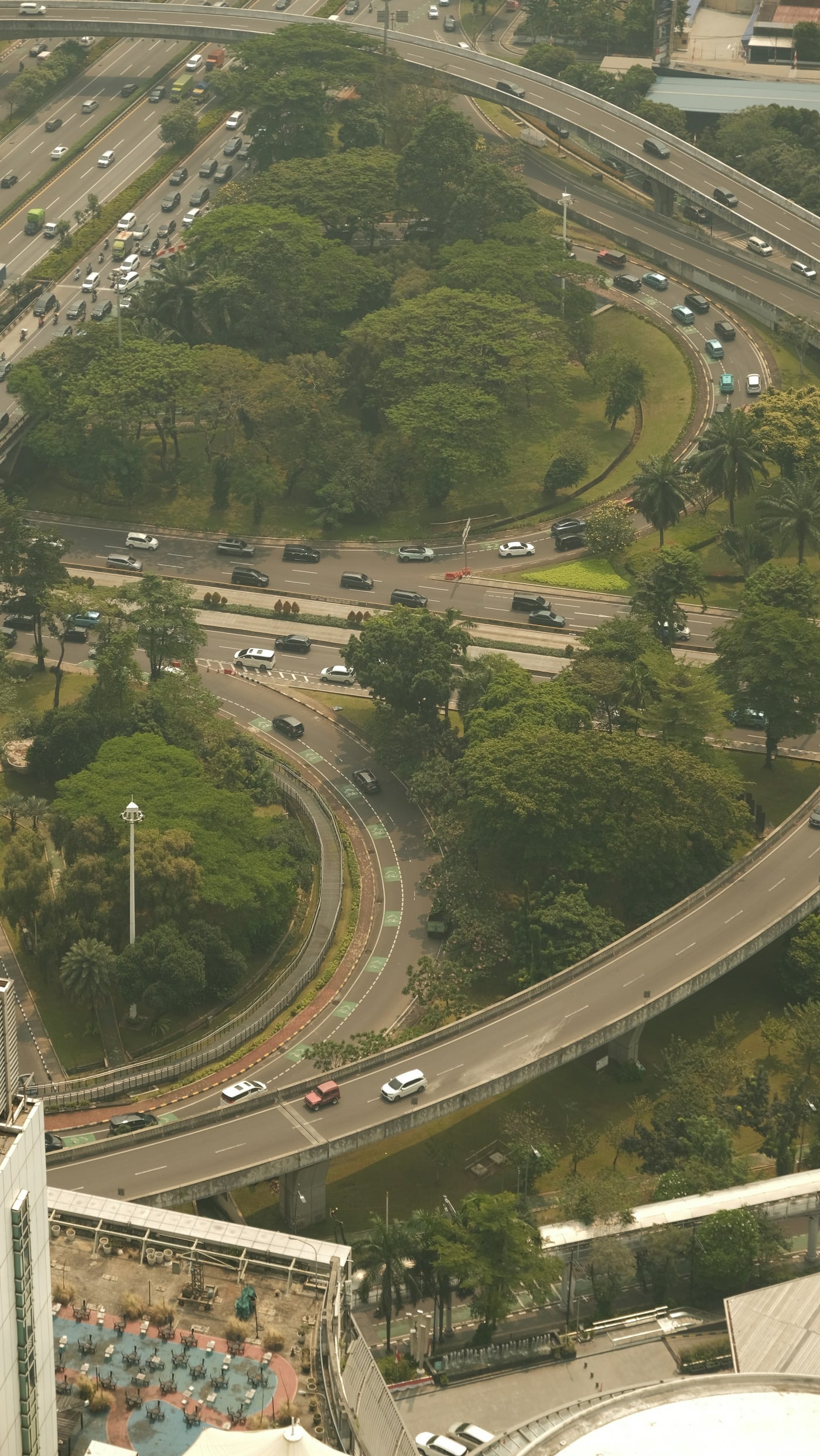 Aerial view of a highway, illustrating the importance of testing a daily commute