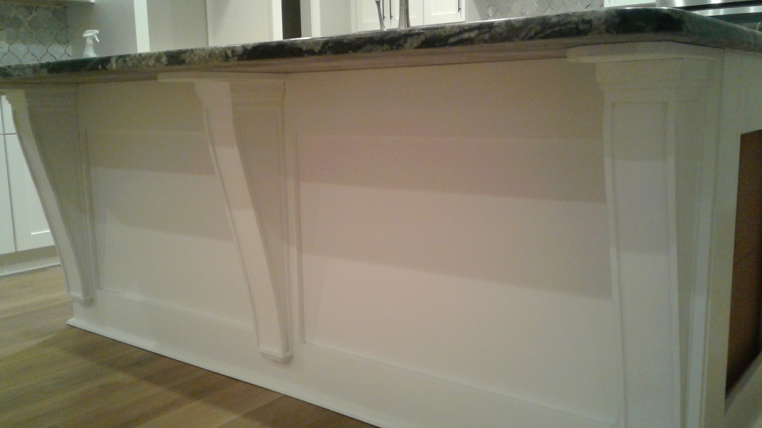 Cabinet installation in progress