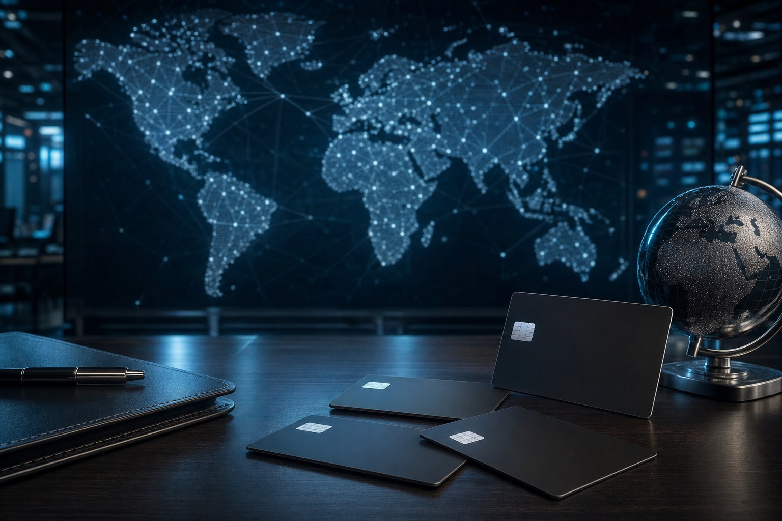 Global enterprise card payment operations with connected market routes