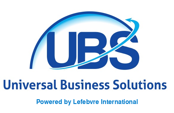 Logotipo de Universal Business Solutions, impulsado por Lefebvre International