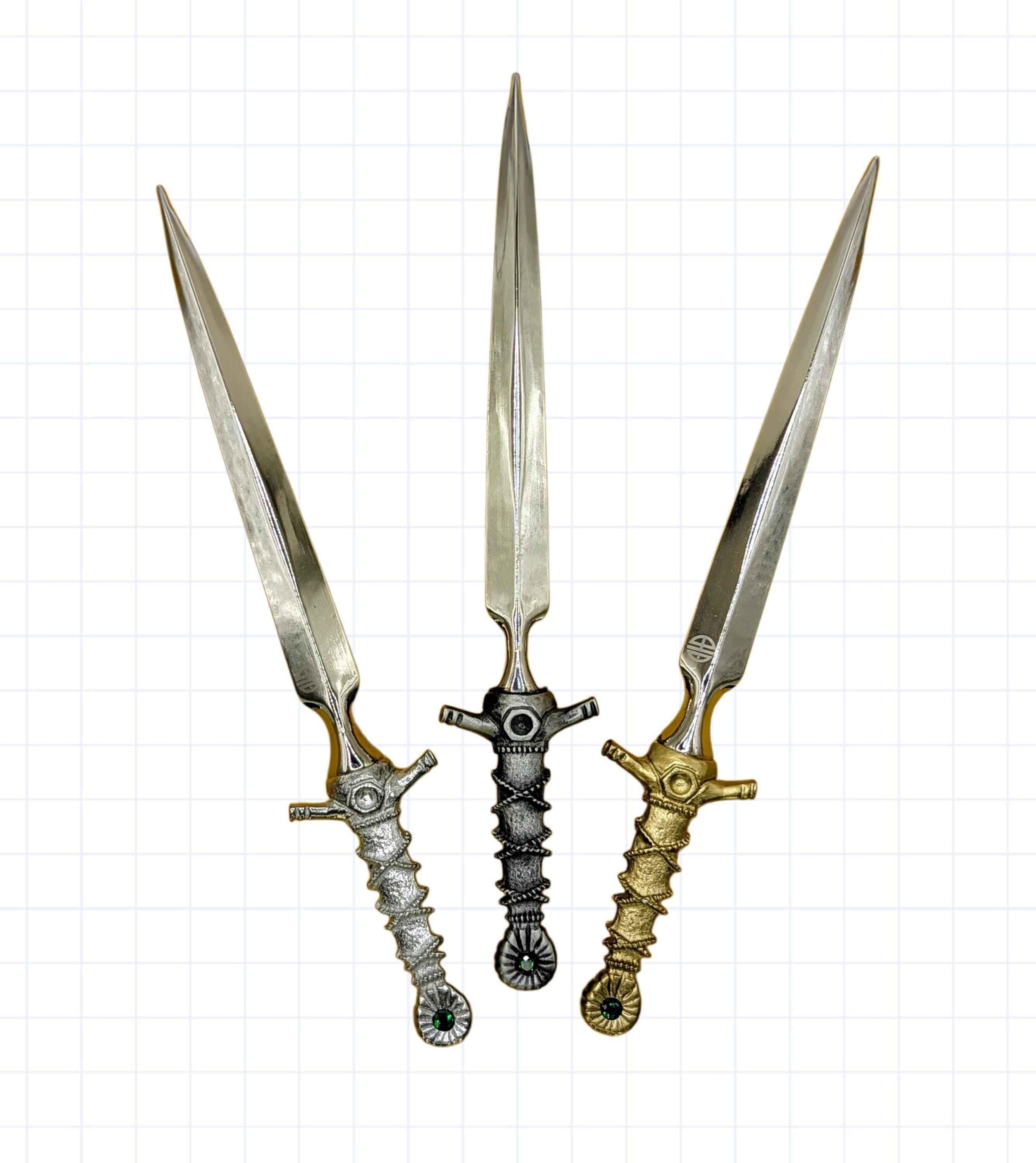 Handcrafted pewter and brass Excalibur letter opener