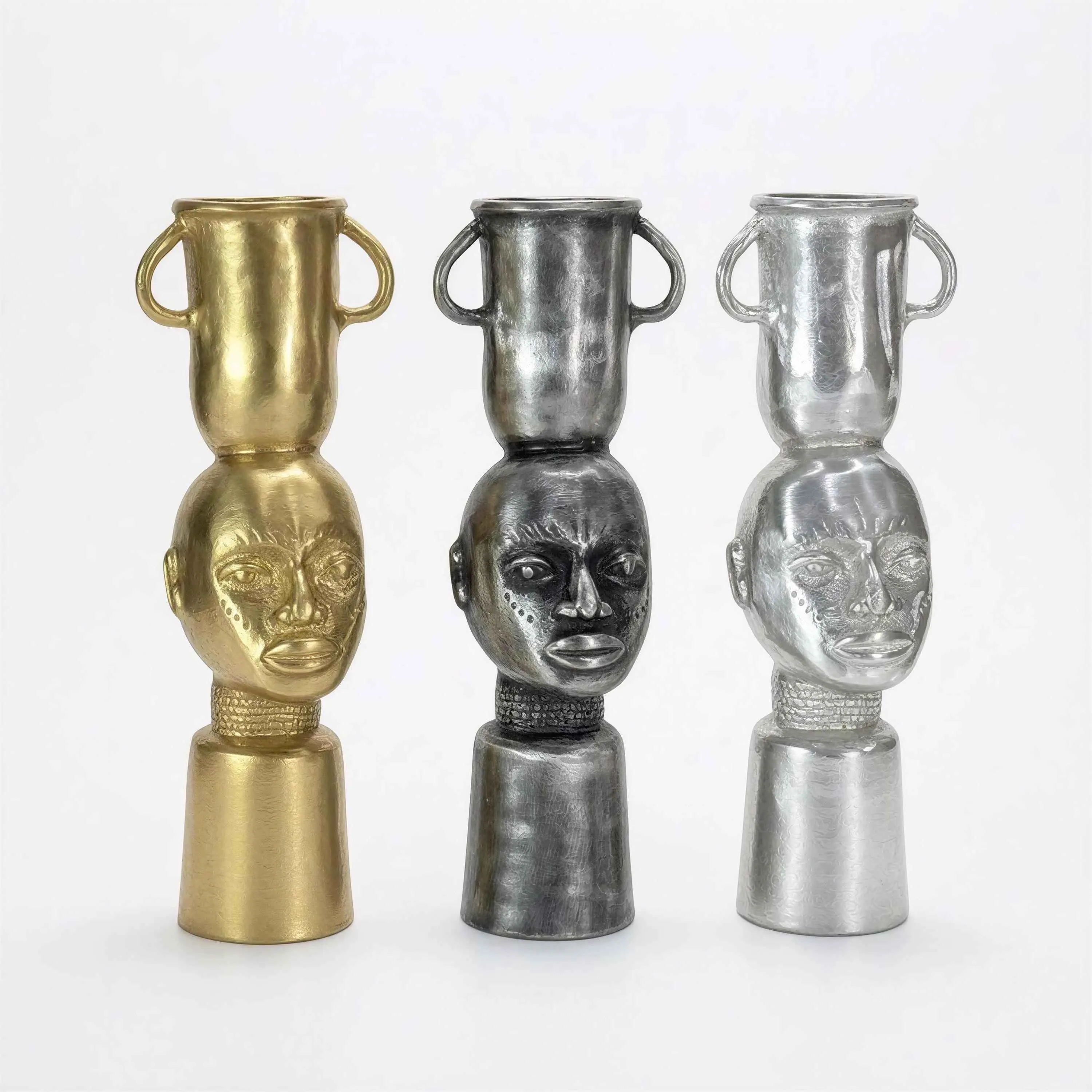 Handcrafted pewter object