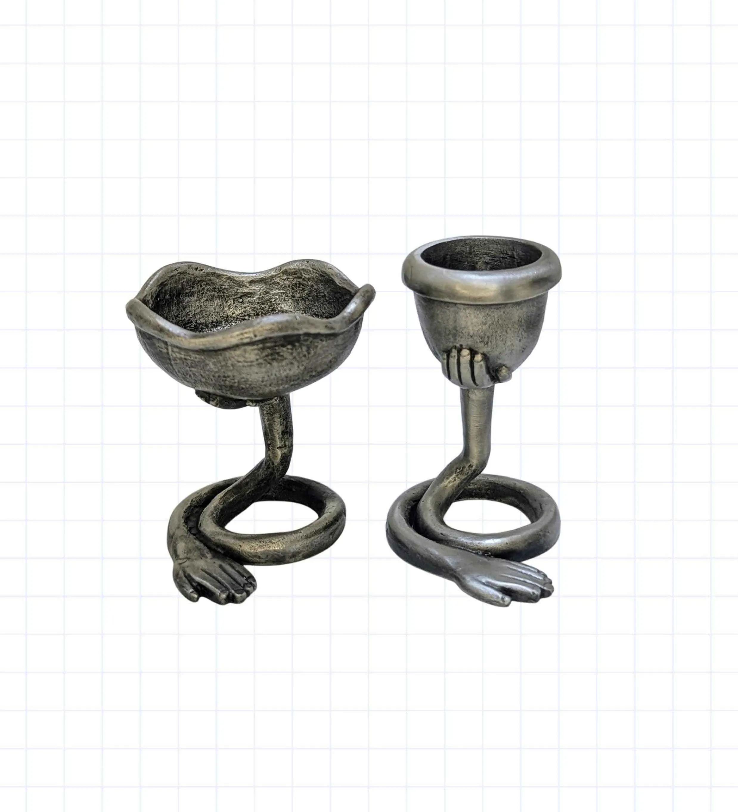 Handcrafted pewter object