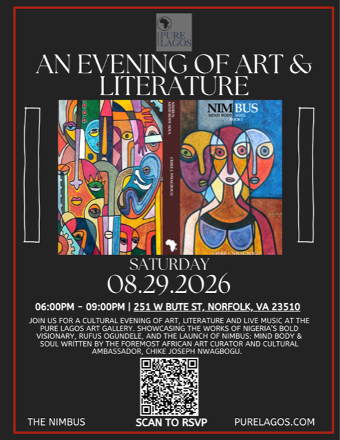 An Evening of Art and Literature event flyer