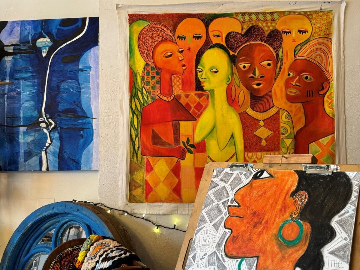 Inside the Pure Lagos gallery in Norfolk, Virginia
