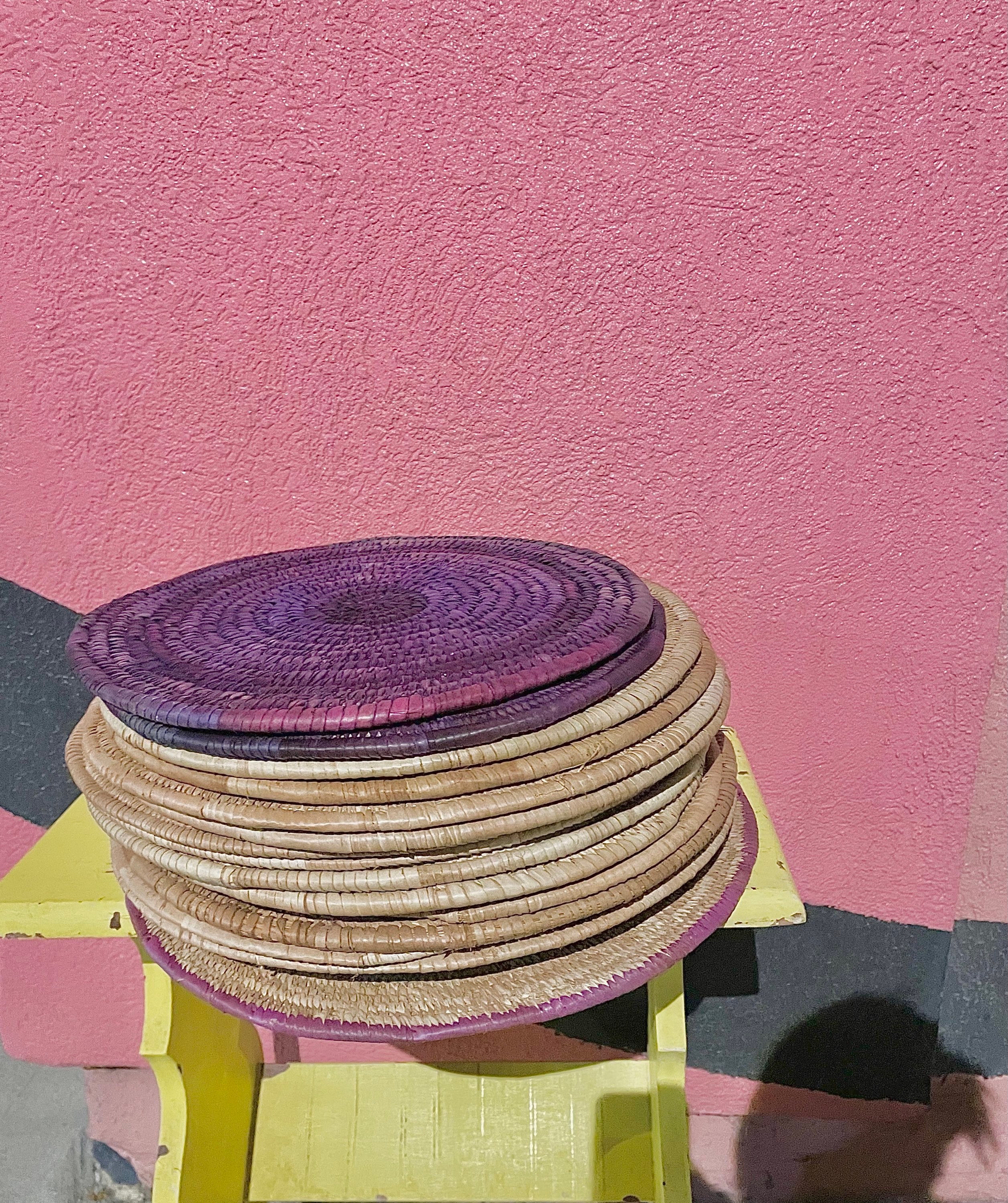 Purple Woven Mats