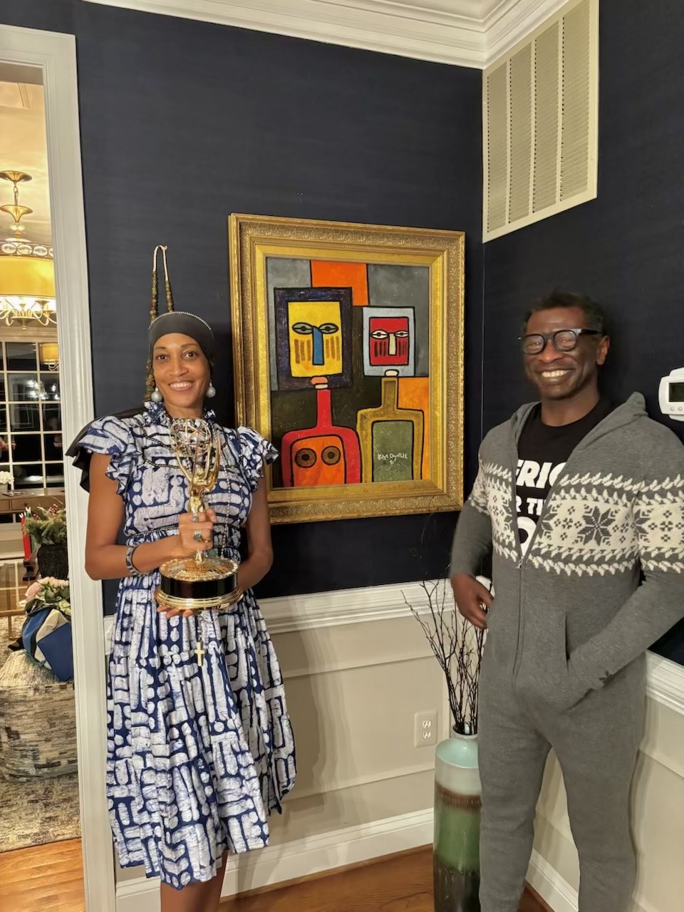 Pure Lagos founders inside the gallery
