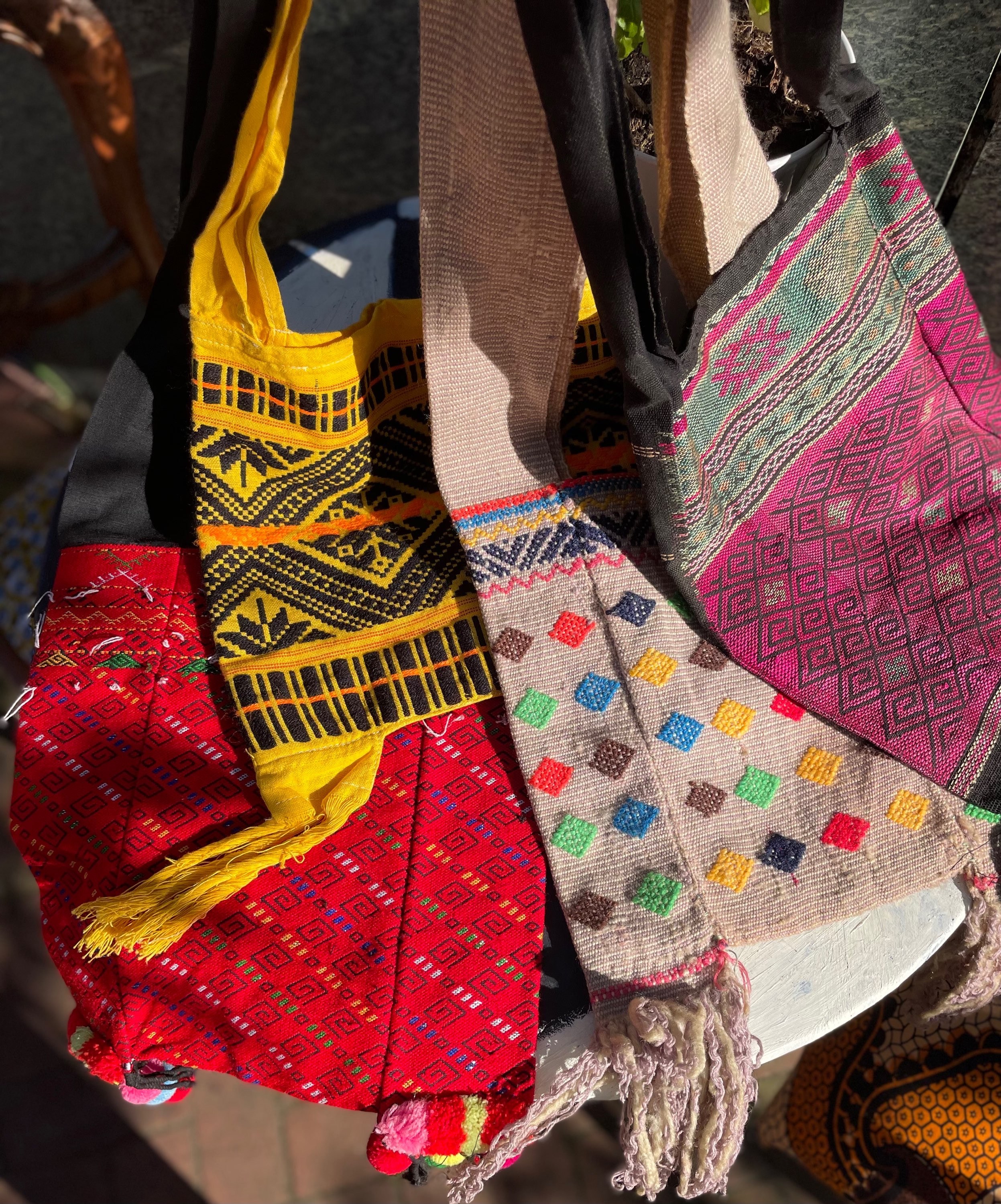 Embroidered Cross-Body Bags
