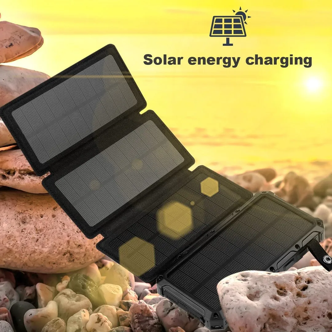 Urbanx: 20,000mAh Foldable Solar-Powered Power Bank With Wireless Charging