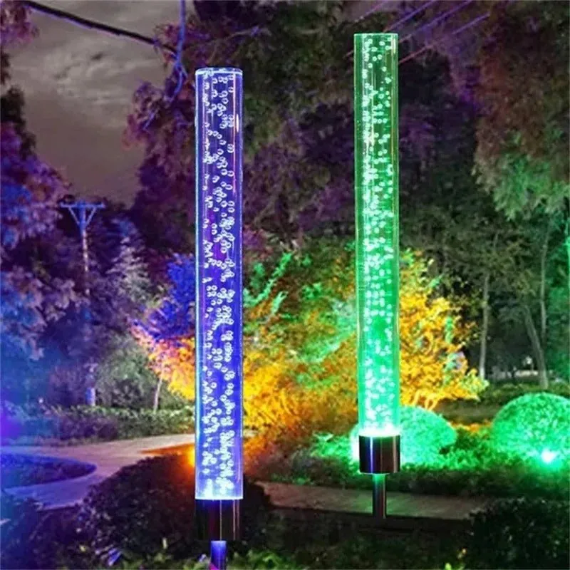 GJB Products: 1.2V Color Changing Acrylic Solar Powered Bubble Tube LED  Lights