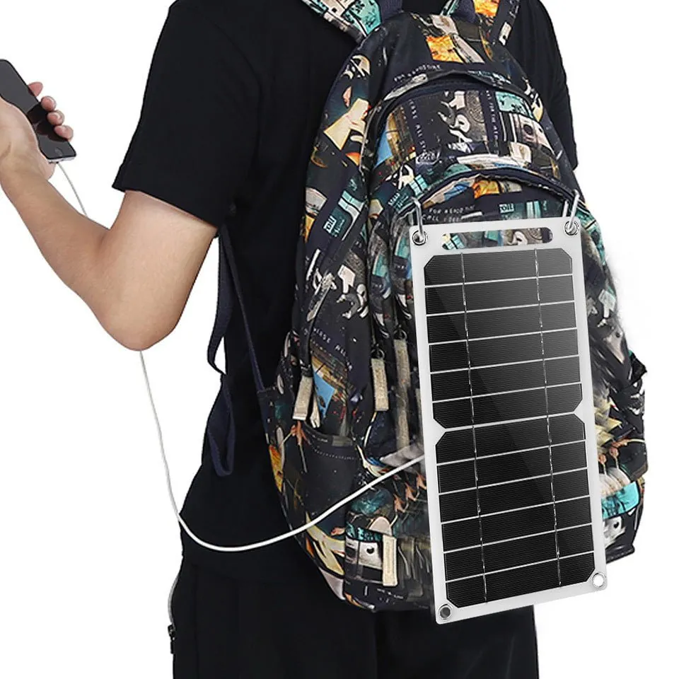 Meggemo: Flexible 6W 5V Backpack Solar Phone Charger