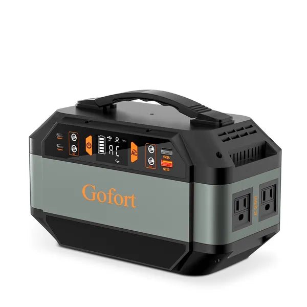 Gofort: 330W Portable Solar Power Station with 2/AC Outlet-4/DC Outlets-4/USB