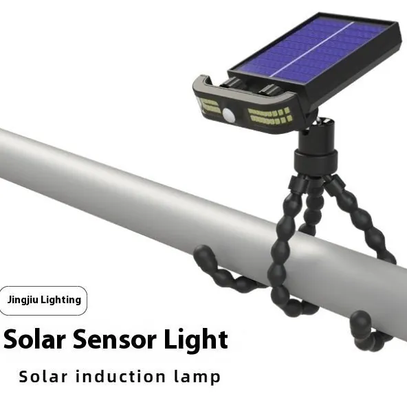 GJB Products: Adjustable 5V Solar Powered Arc-Shaped Octopus Sensor & LED(40) Lamp