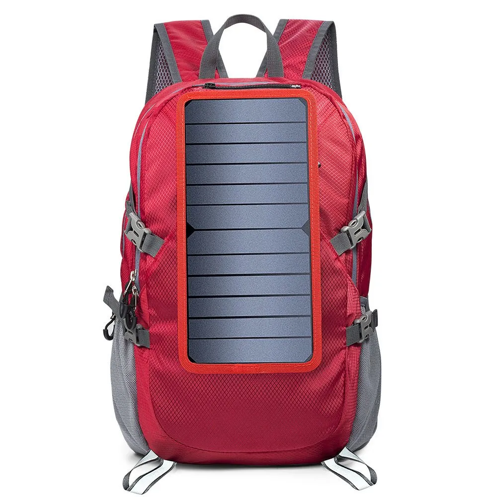 GJB Products: Three Dimensional Polyester Backpack with 5V Solar-Powered Power Supply
