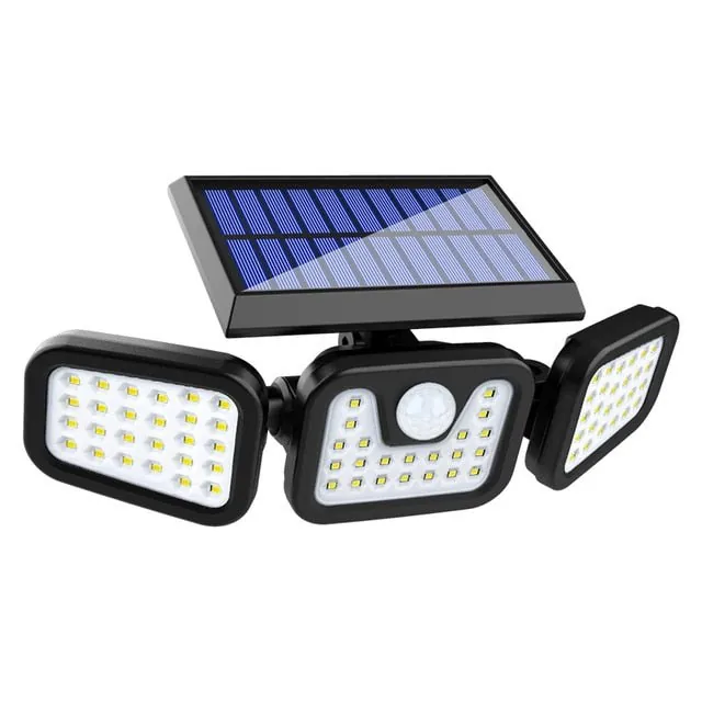 GJB PRODUCTS Solar-Powered Motion Detection LED Flood Lights