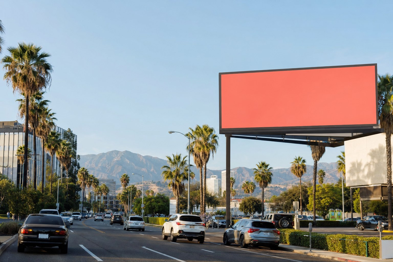 Illustrative digital billboard in Los Angeles