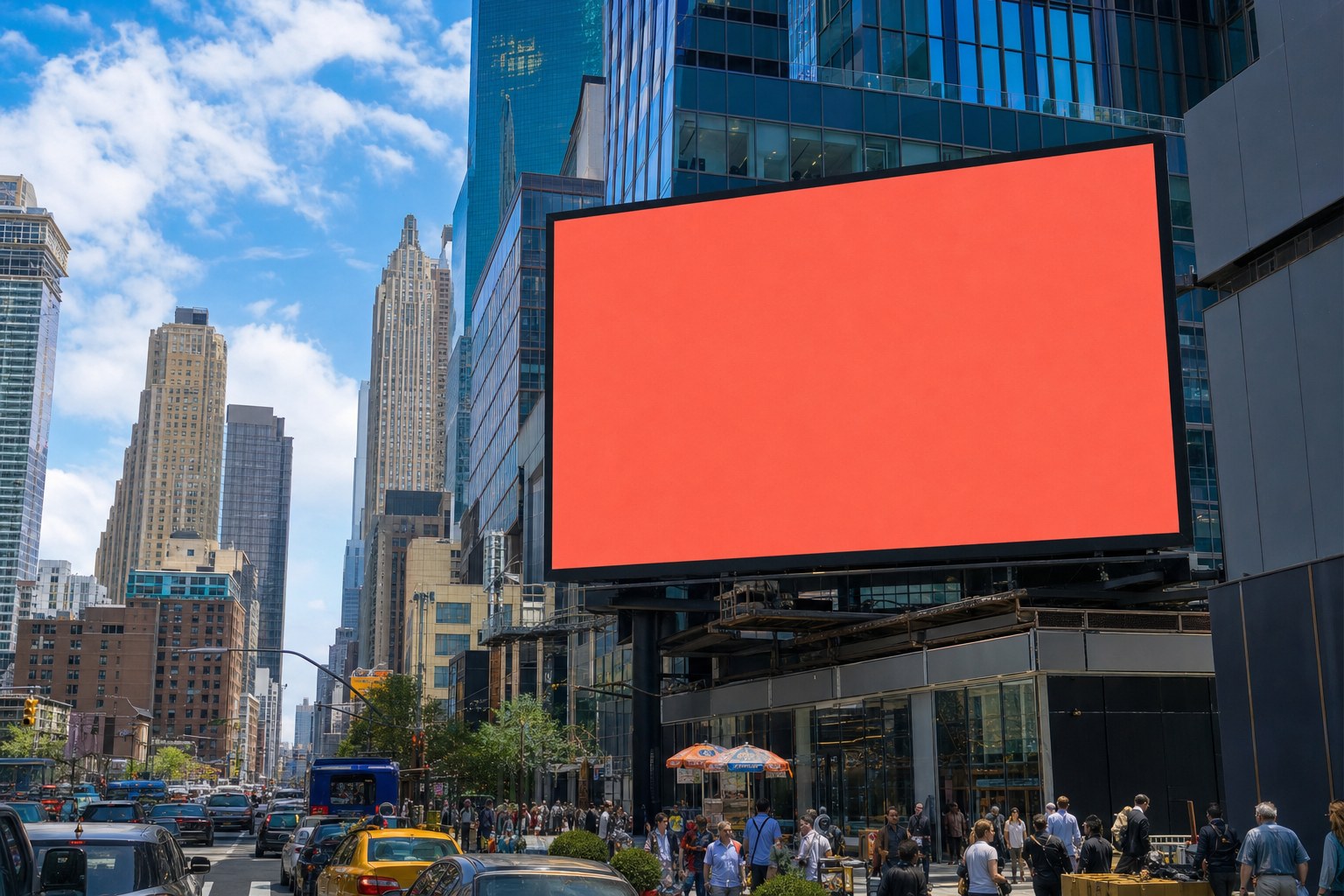 Illustrative digital billboard in New York