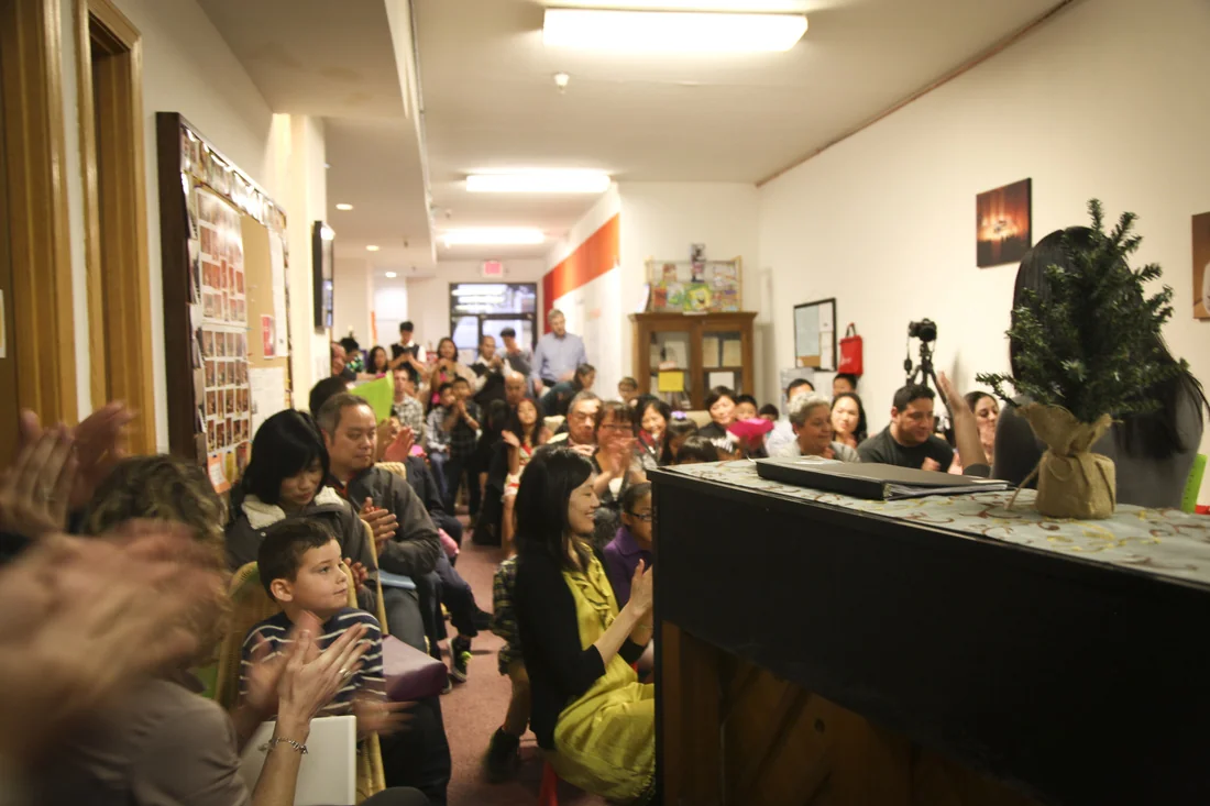 Amabile recital audience and performance setting