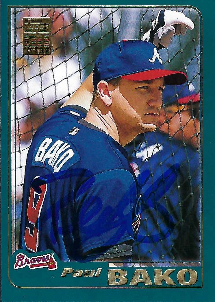 Signed item for Autograph #100 – Paul Bako – Atlanta Braves – MLB