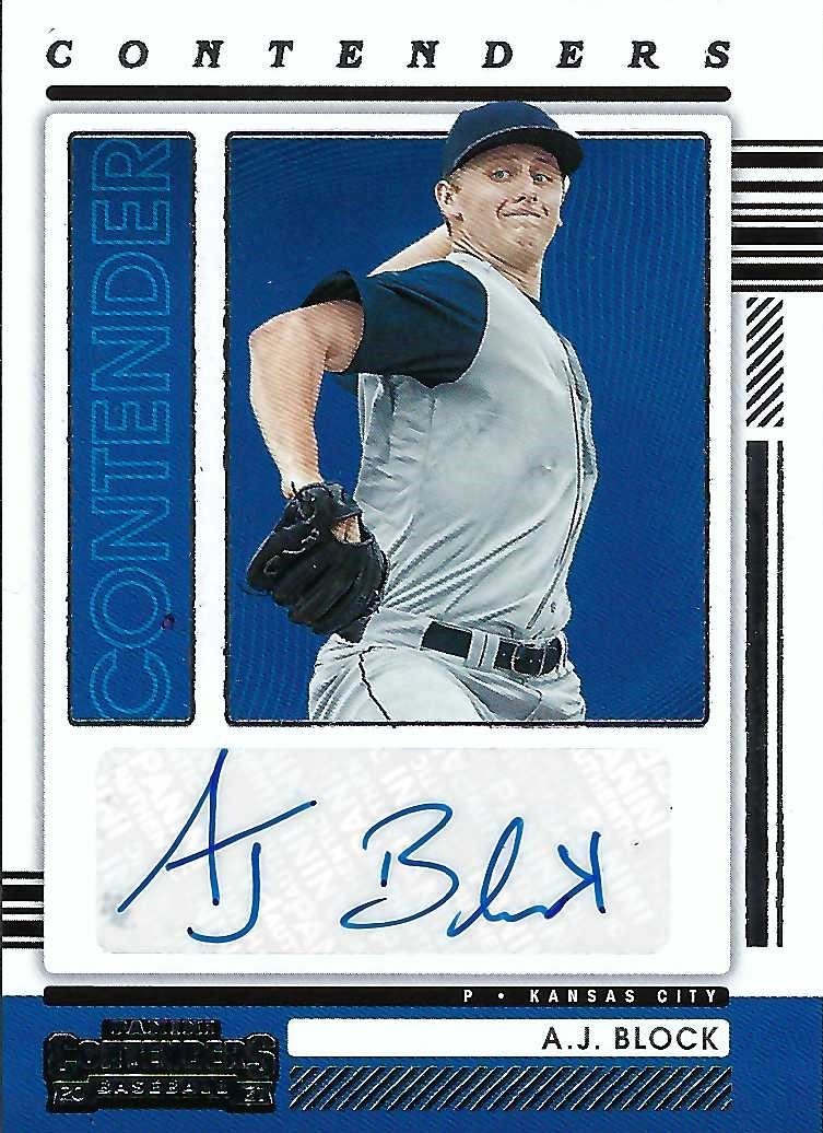 Signed item for Autograph #105 – A J Block – Kansas City Royals – MLB