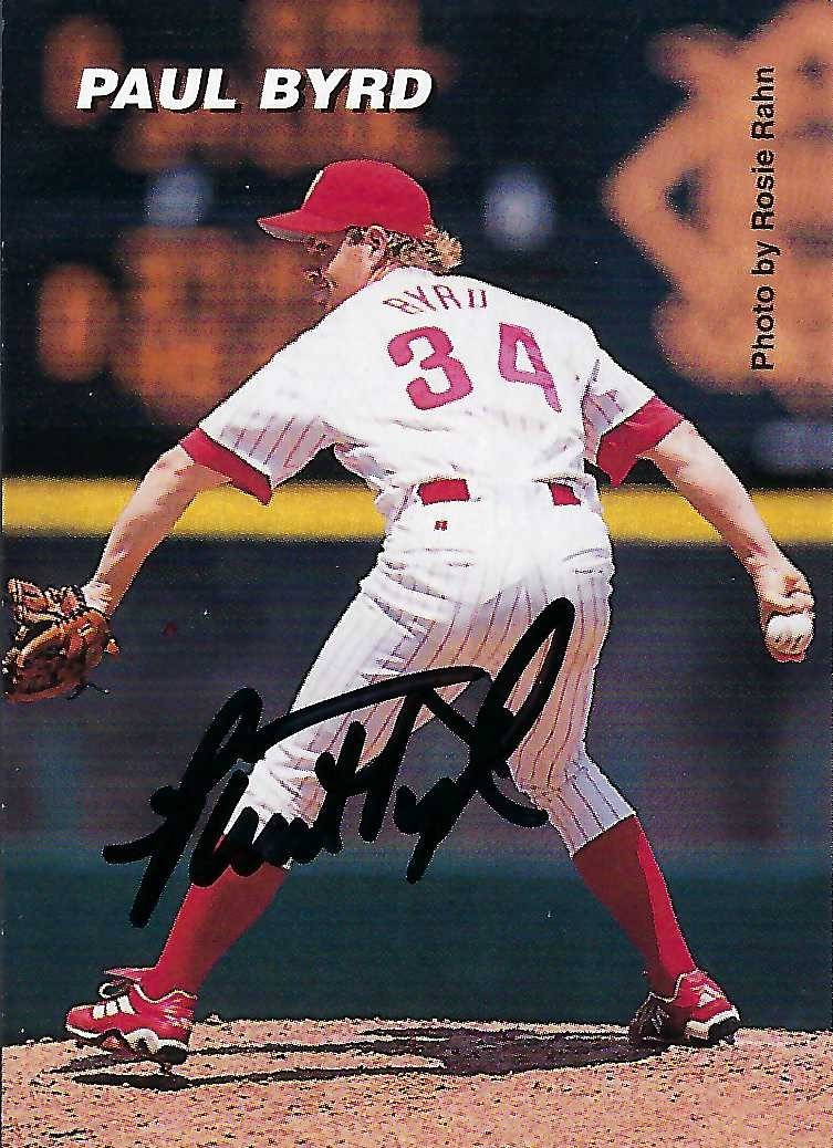 Signed item for Autograph #107 – Paul Byrd – Philadelphia Phillies – MLB