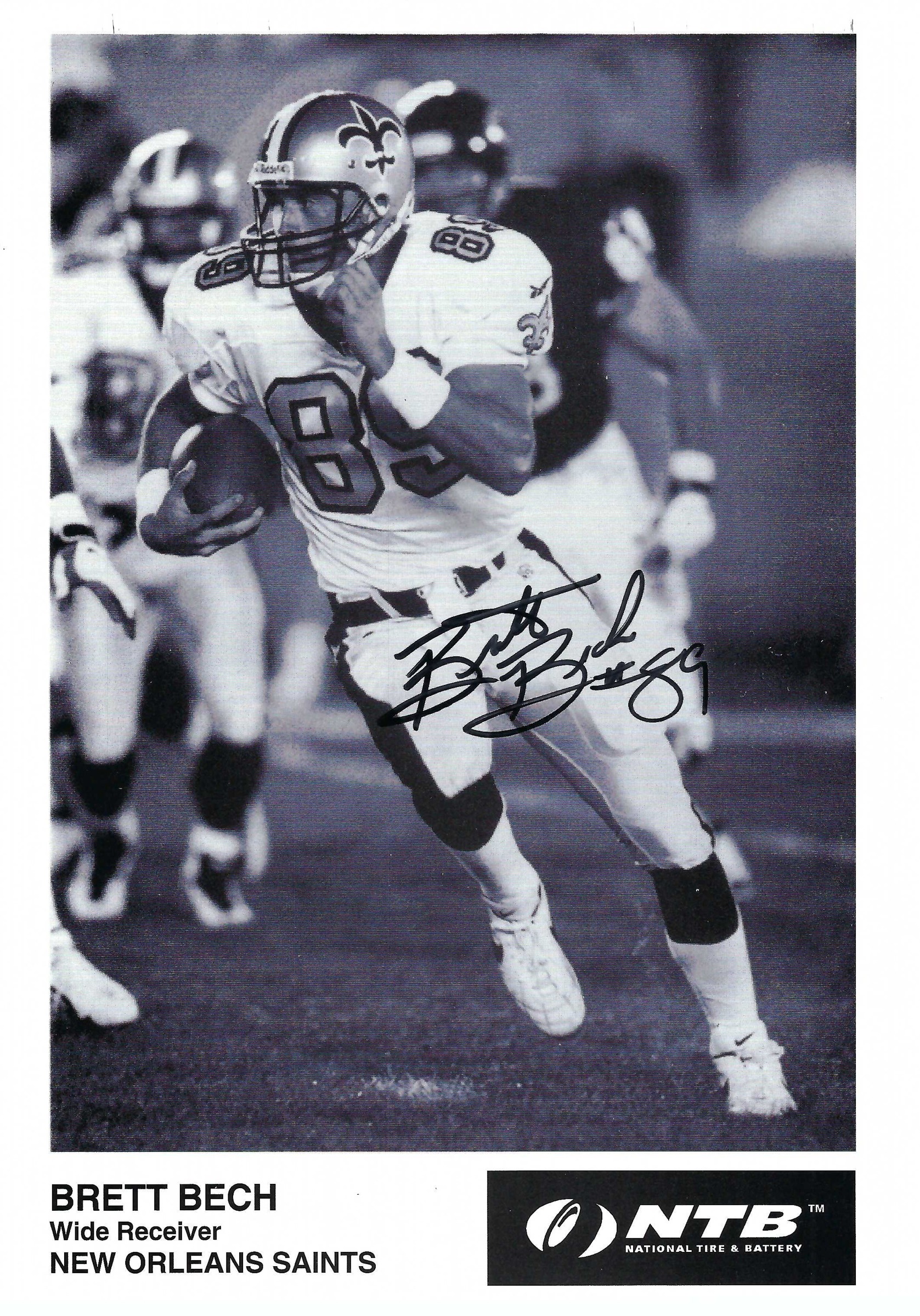Signed item for Autograph #114 – Brett Bech – New Orleans Saints – NFL