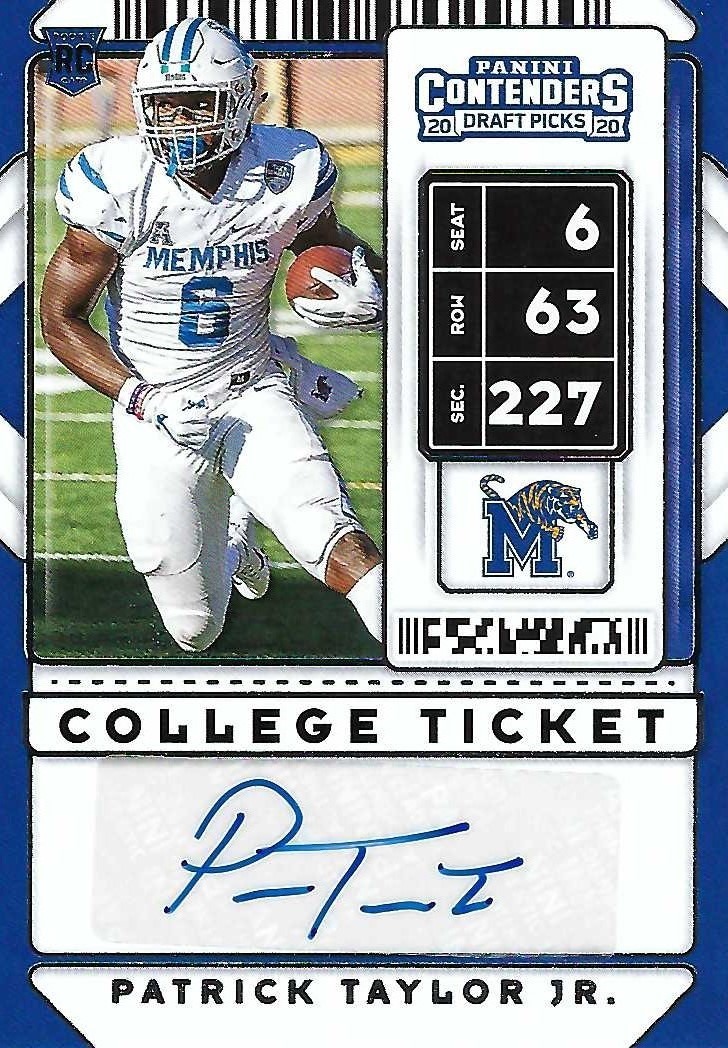 Signed item for Autograph #122 – Patrick Taylor Jr – Memphis Tigers – NCAA