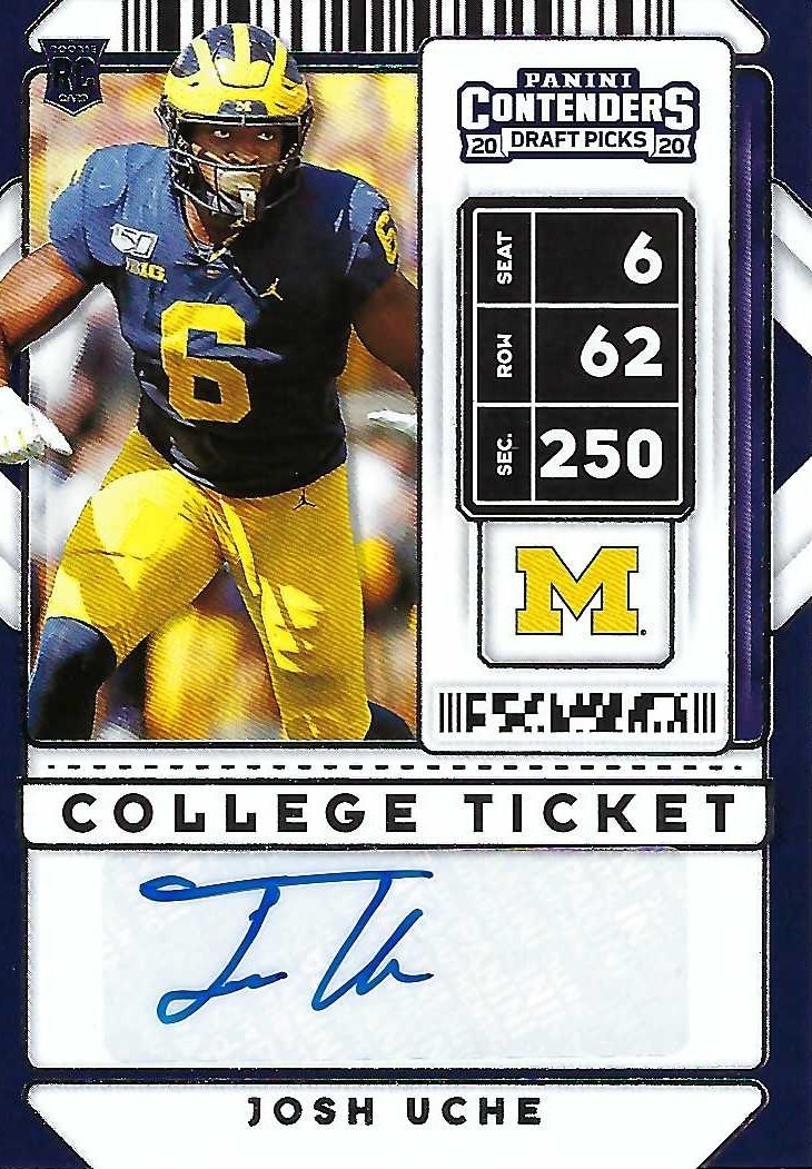 Signed item for Autograph #123 – Josh Uche – Michigan Wolverines – NCAA