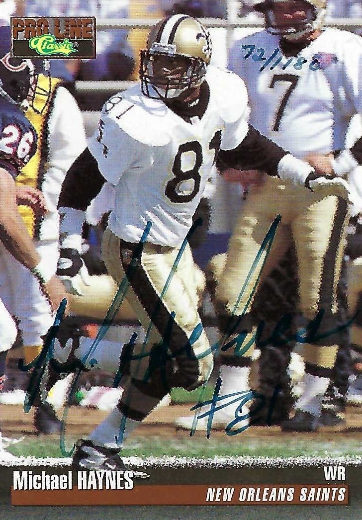 Signed item for Autograph #127 – Michael Haynes – New Orleans Saints – NFL