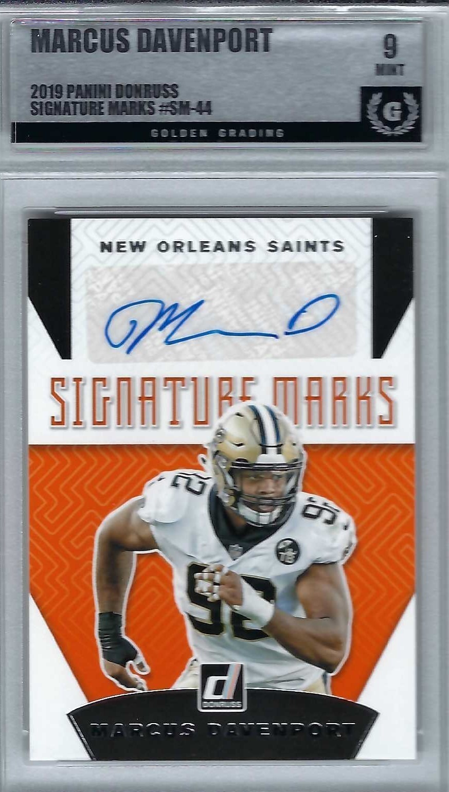 Signed item for Autograph #128 – Marcus Davenport – New Orleans Saints – NFL