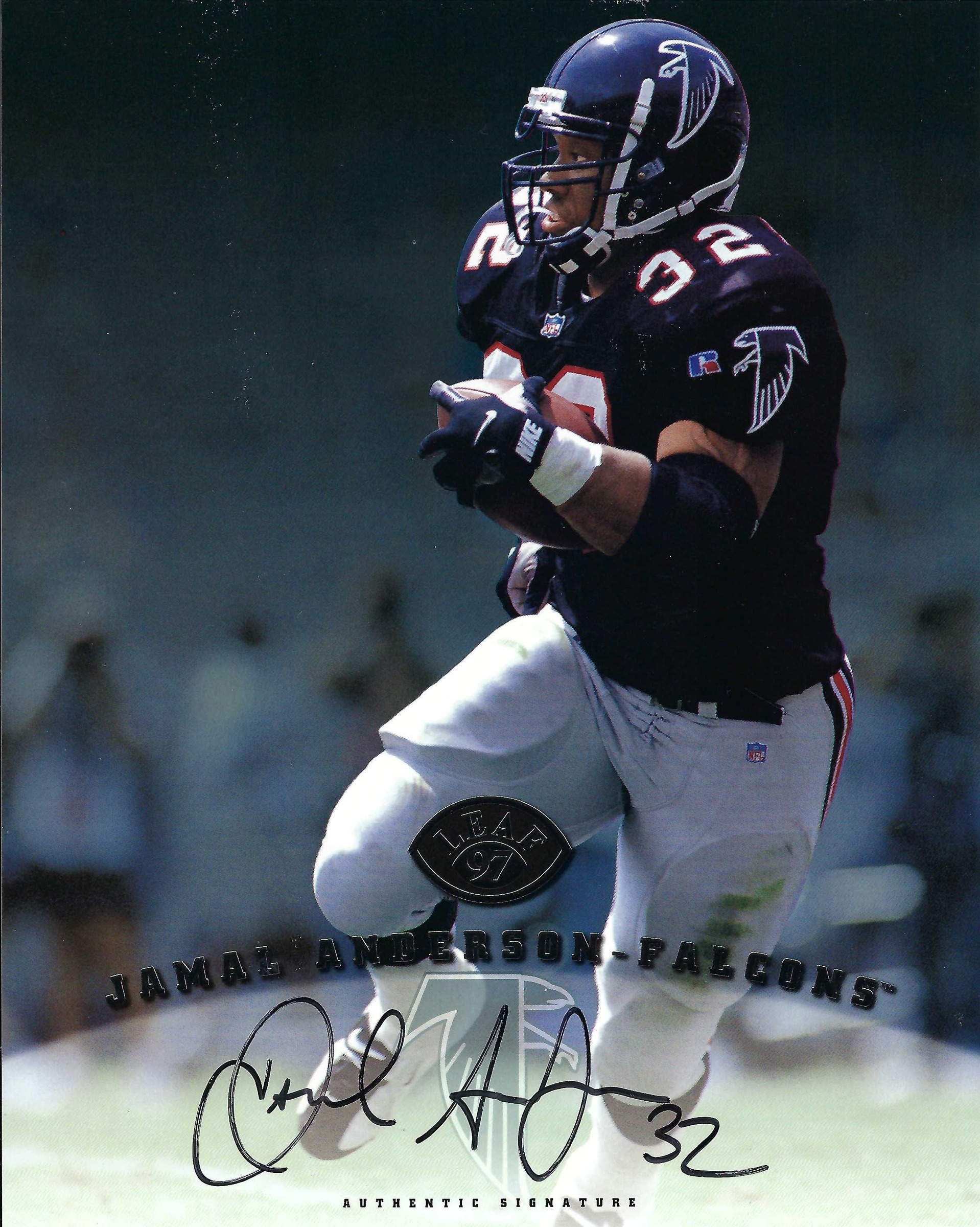 Signed item for Autograph #131 – Jamal Anderson – Atlanta Falcons – NFL