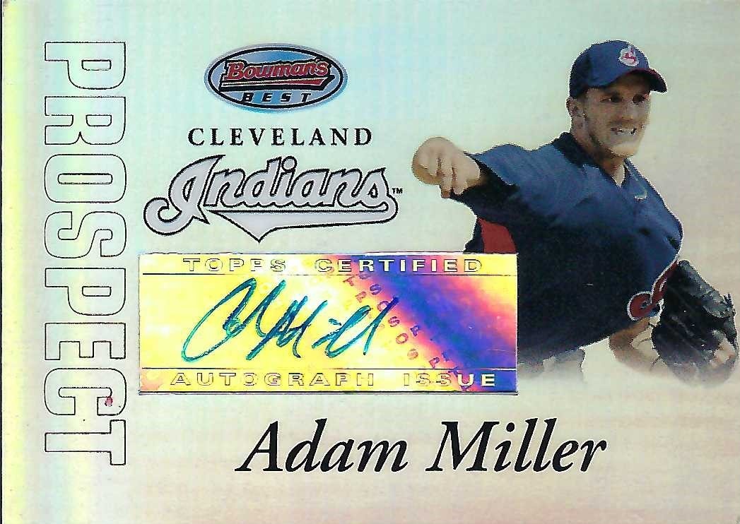 Signed item for Autograph #134 – Adam Miller – Cleveland Indians – MLB