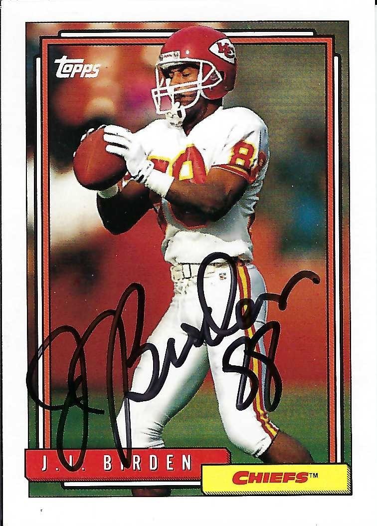 Signed item for Autograph #146 & 147 – J.J. Birden – Kansas City Chiefs – NFL