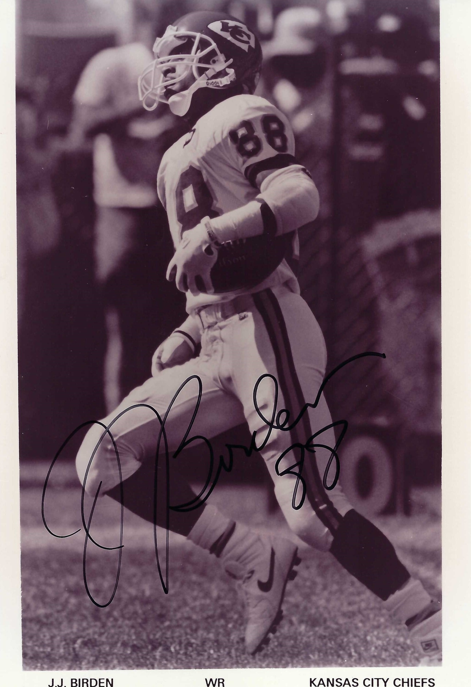 Signed item for Autograph #146 & 147 – J.J. Birden – Kansas City Chiefs – NFL