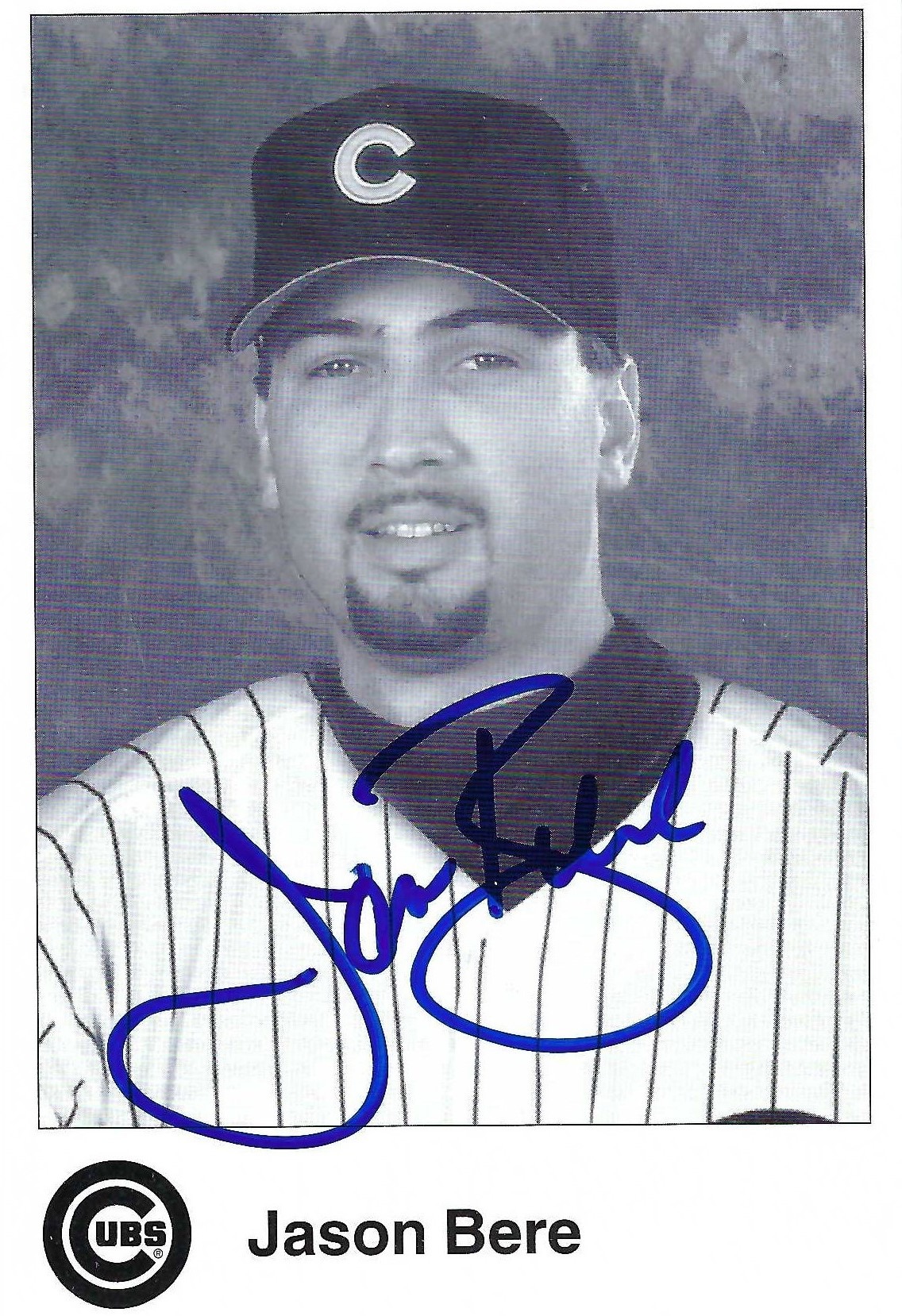 Signed item for Autograph #154 – Jason Bere – Chicago Cubs – MLB