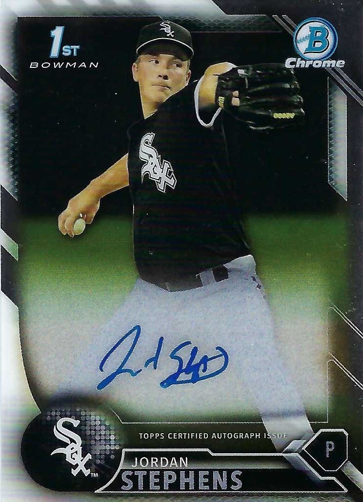 Signed item for Autograph #159 – Jordan Stephens – Chicago White Sox – MLB