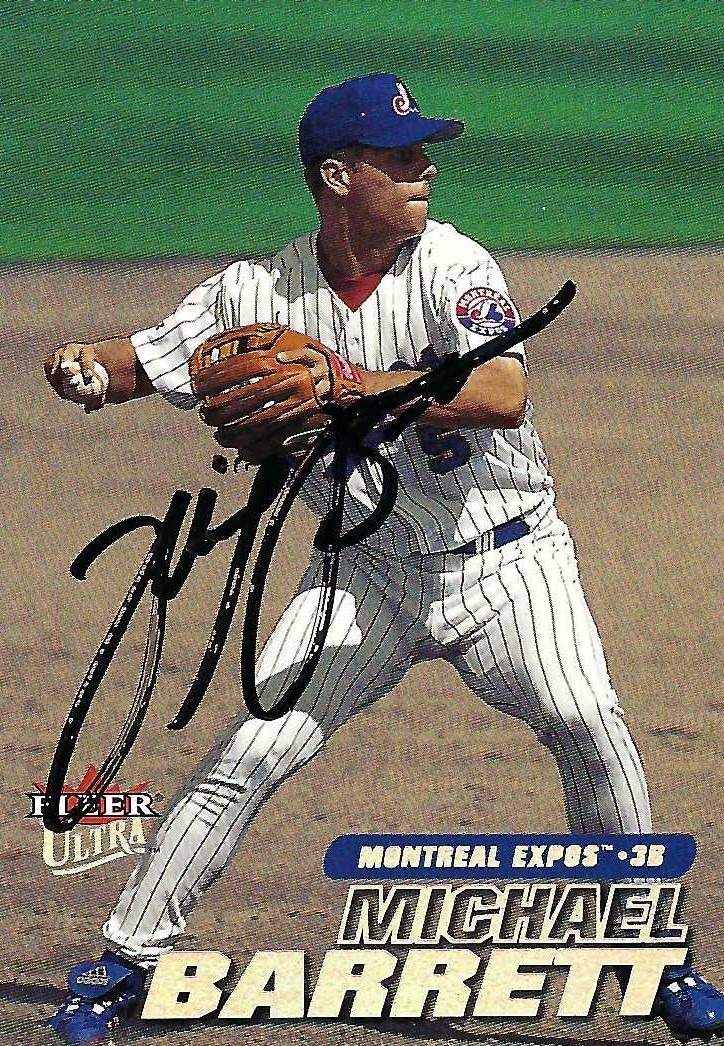 Signed item for Autograph #162 – Michael Barrett – Montreal Expos – MLB