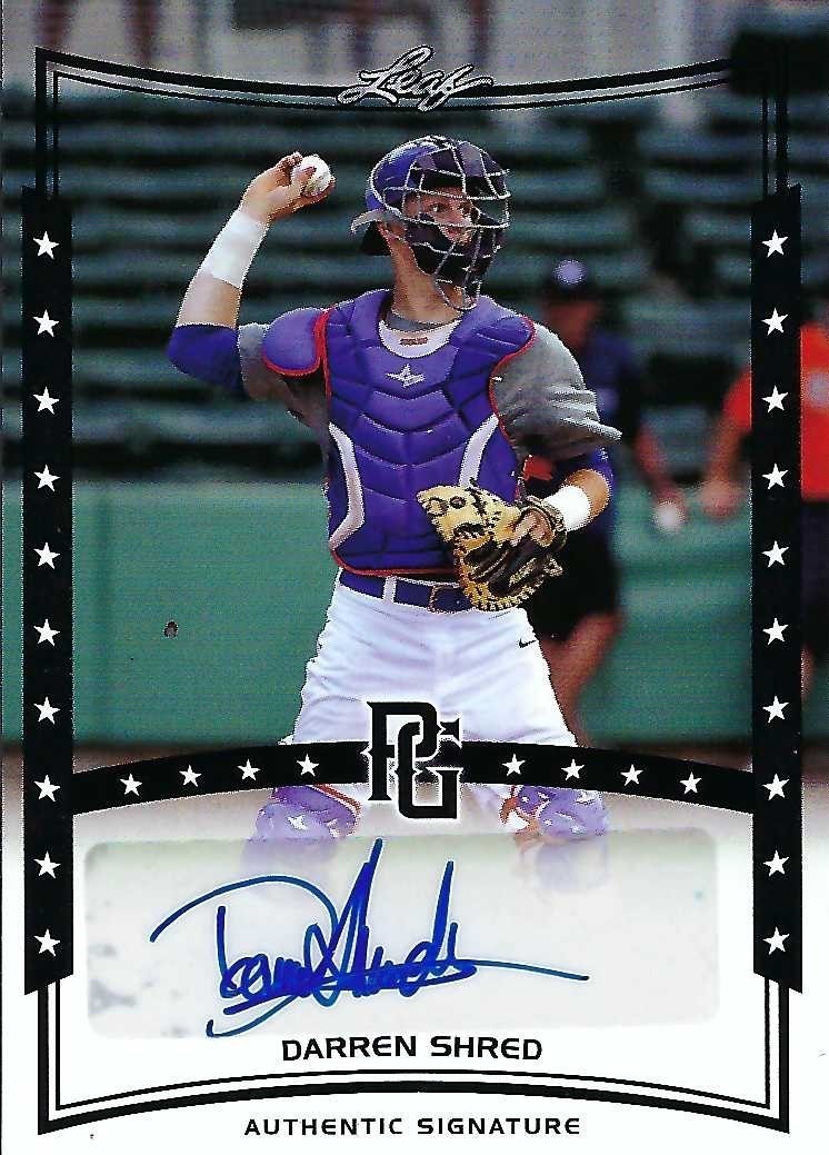 Signed item for Autograph #175 – Darren Shred – Cincinnati Reds – MiLB
