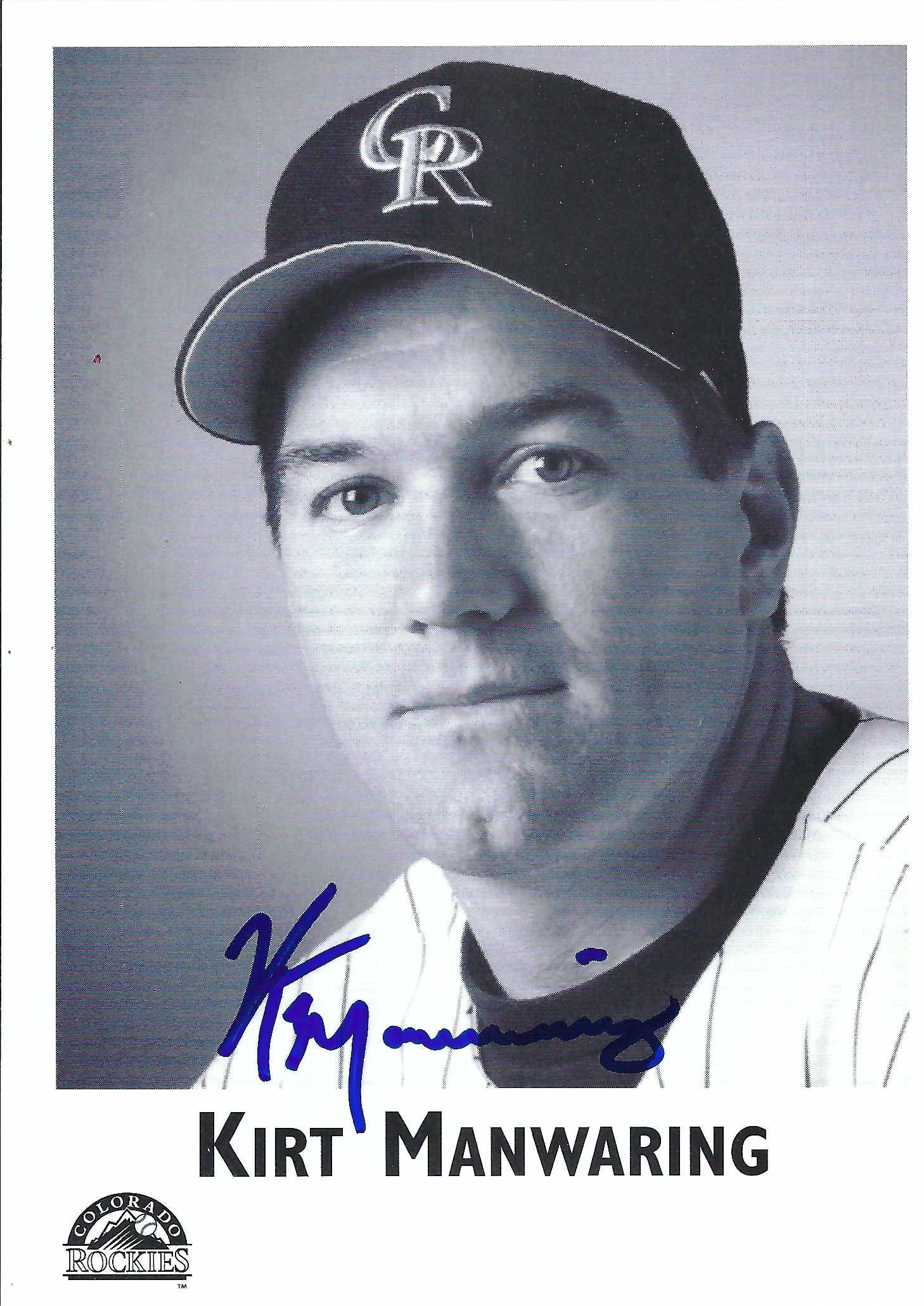 Signed item for Autograph #178 – Kirt Manwaring – Colorado Rockies – MLB