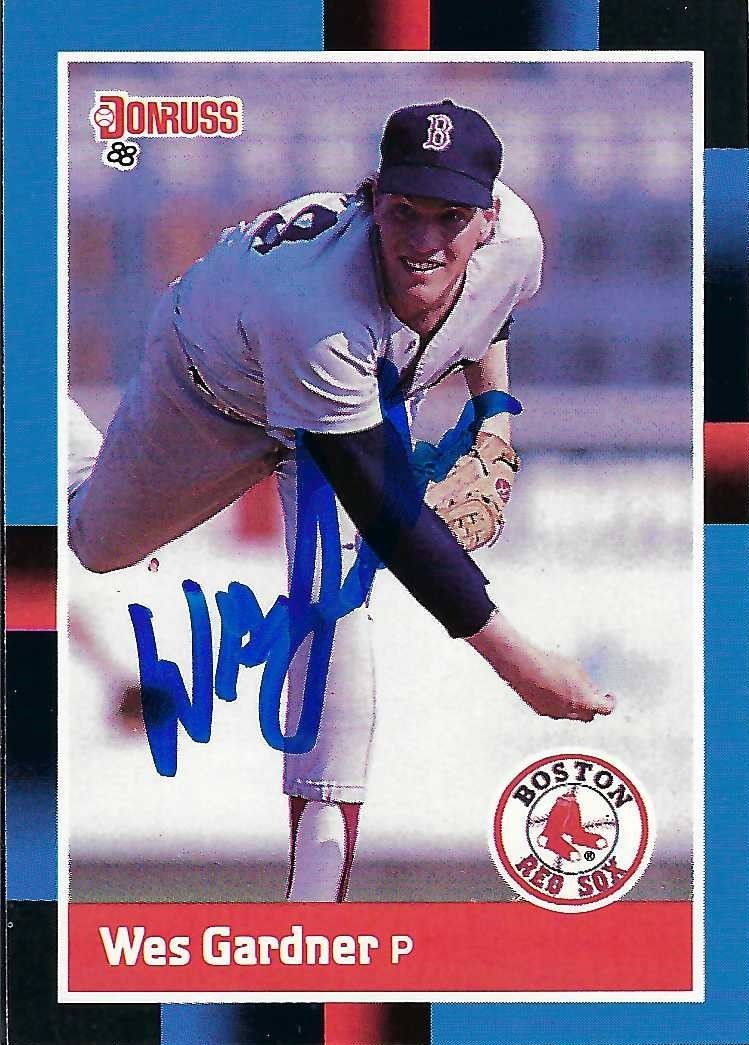 Signed item for Autograph #189 – Wes Gardner – Boston Red Sox – MLB