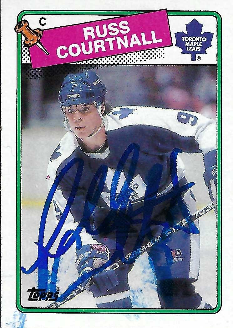 Signed item for Autograph #192 – Russ Courtnall – Toronto Maple Leafs – NHL