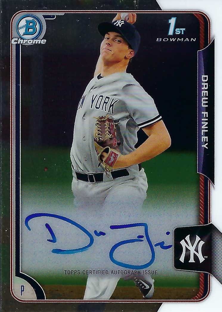 Signed item for Autograph #206 – Drew Finley – New York Yankees – MLB