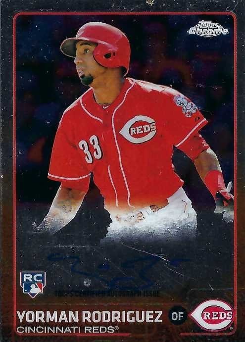 Signed item for Autograph #220 – Yorman Rodriguez – Cincinnati Reds – MLB