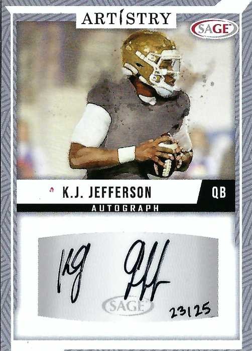 Signed item for Autograph #225 – K.J. Jefferson – University of Central Florida – NCAA