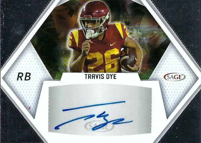 Signed item for Autograph #235 – Travis Dye – University of Southern California – NCAA