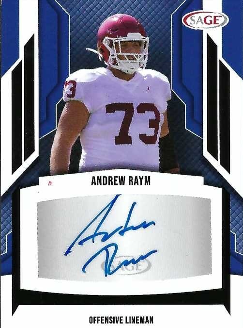 Signed item for Autograph #237 – Andrew Raym – University of Oklahoma