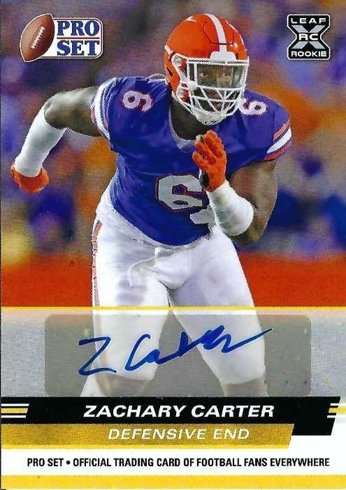 Signed item for Autograph #238 – Zachary Carter – University of Florida