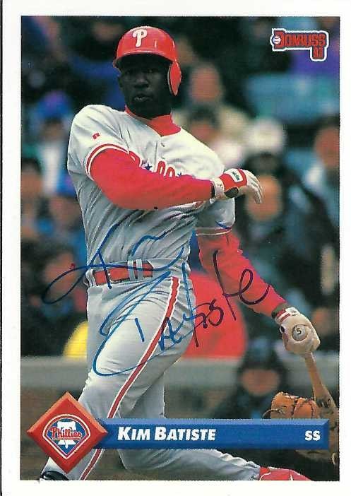 Signed item for Autograph #248 – Kim Batiste – Philadelphia Phillies – MLB – #4
