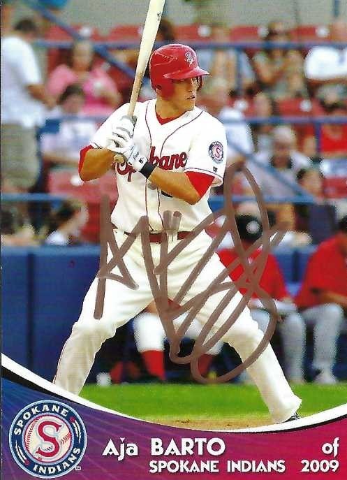 Signed item for Autograph #251 – Aja Barto – Spokane Indians – MiLB